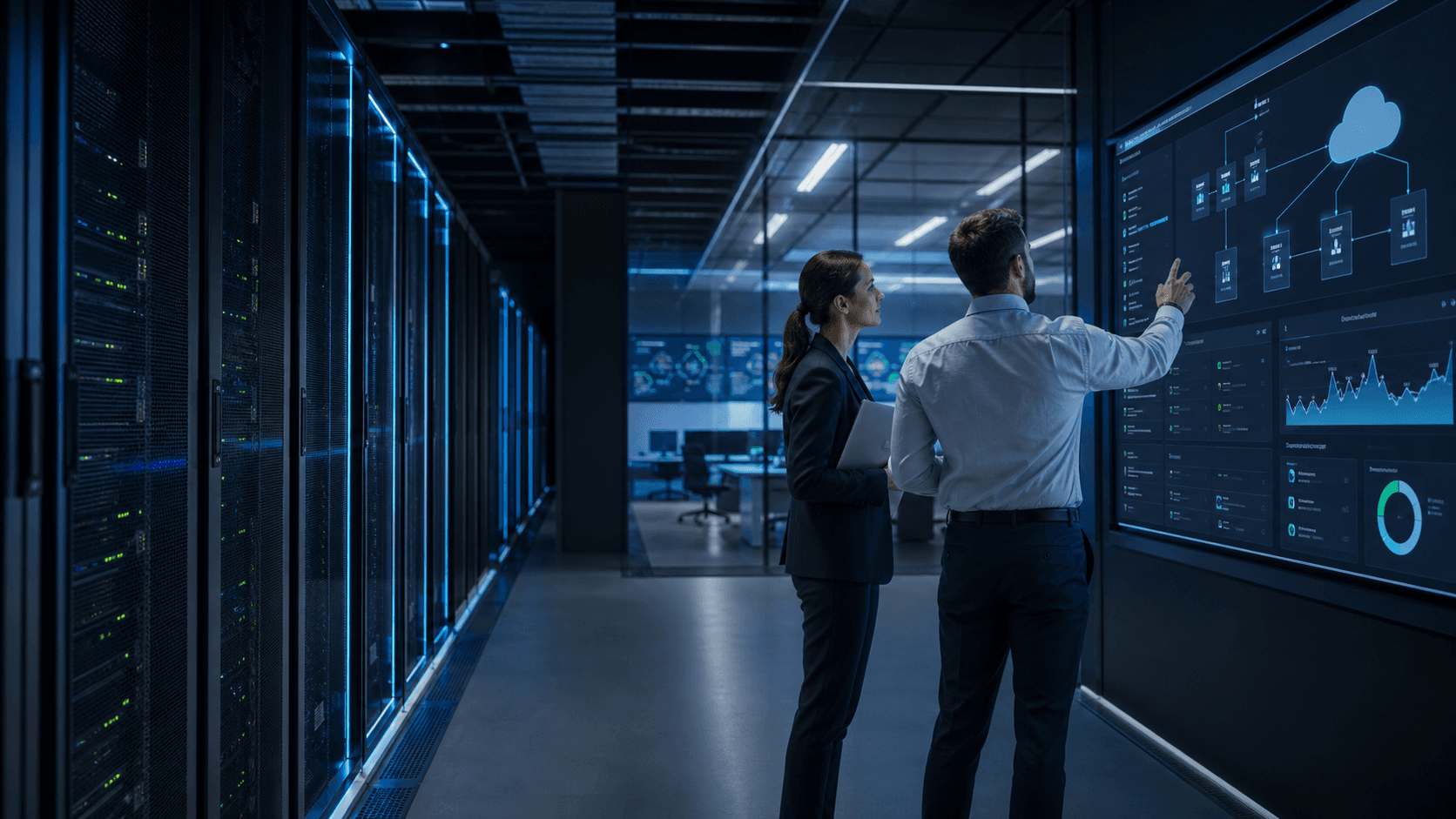 Cloud, Hospedagem e Infraestrutura de Data Center - visual 1: cloud hospedagem datacenter hero