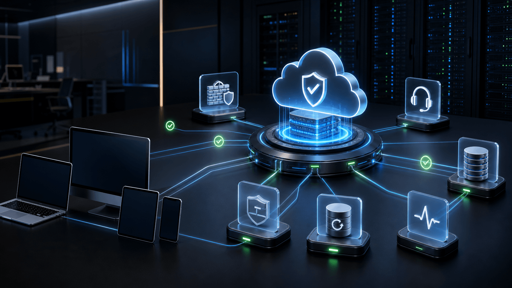 Empresas privadas - visual 1: empresas privadas hero ti cloud seguranca suporte